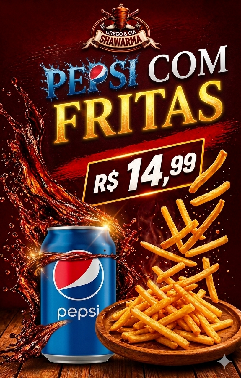 Pepsi com Fritas