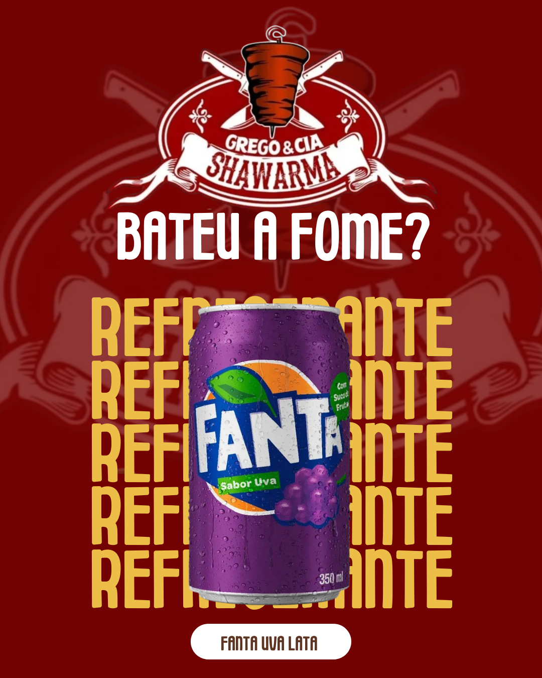 Fanta Uva Lata 350ml