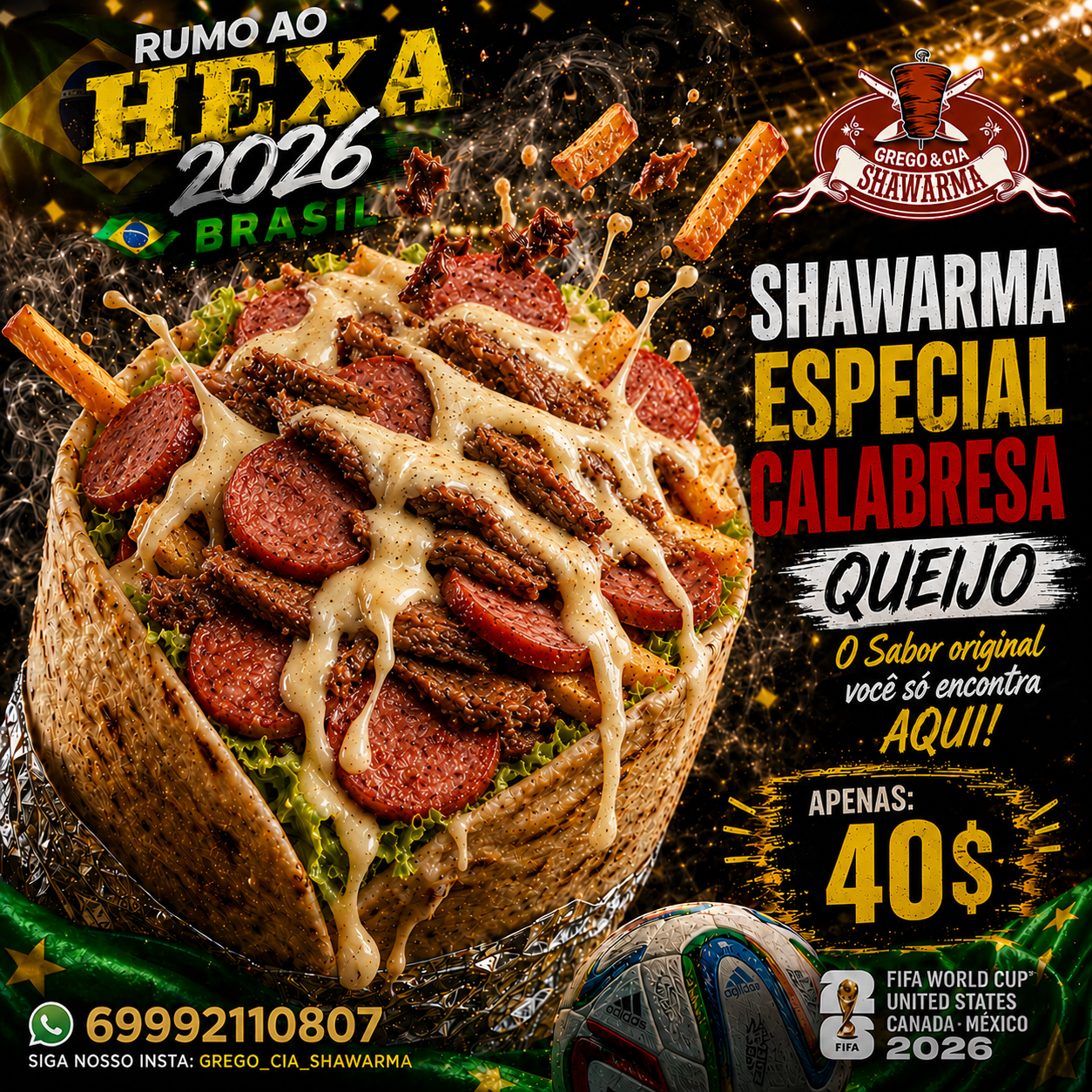 Especial Calabresa c/ Queijo